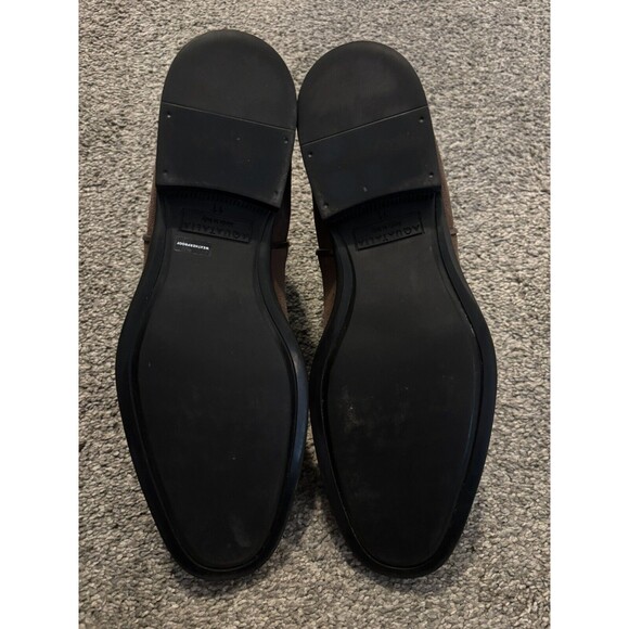 AQUATALIA Adrian Men’s Chelsea Boots Brown Suede Leather 11 US MADE IN ITALY - Picture 7 of 9